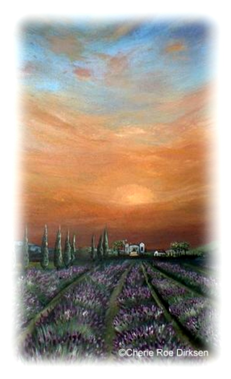 Lavender Field Print