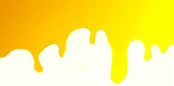 dripping yellow paint